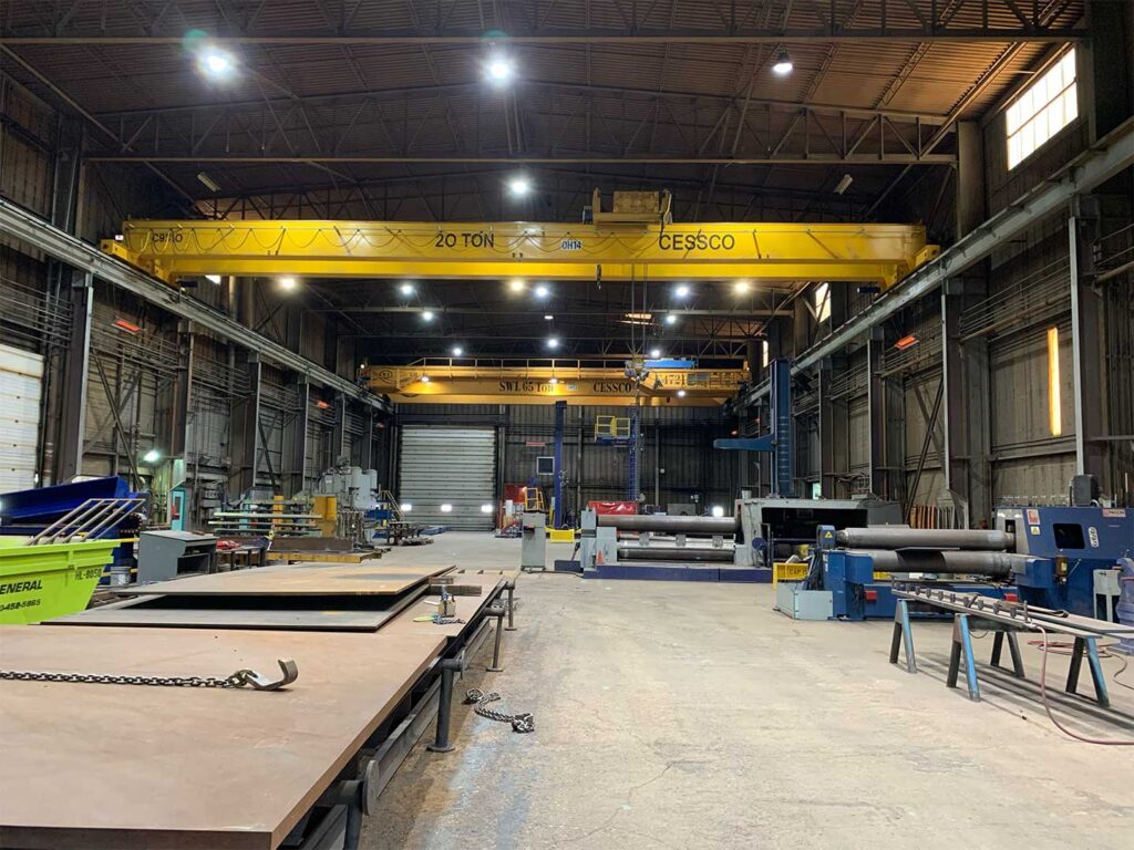 Overhead cranes in Cessco shop